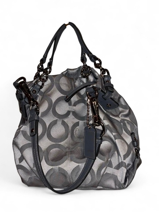 Coach Handbags - Gray Signature Pattern Shoulder Bag